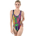 Dancing High Leg Strappy Swimsuit