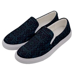 Geometric-art-003 Men s Canvas Slip Ons by nateshop