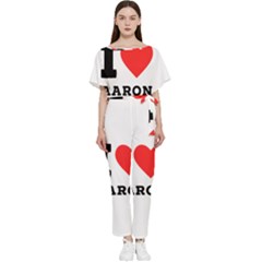 I Love Aaron Batwing Lightweight Chiffon Jumpsuit by ilovewhateva