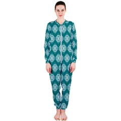 Abstract Knot Geometric Tile Pattern Onepiece Jumpsuit (ladies) by GardenOfOphir