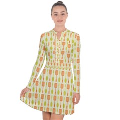 Spatula Spoon Pattern Long Sleeve Panel Dress by GardenOfOphir