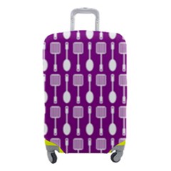 Magenta Spatula Spoon Pattern Luggage Cover (small) by GardenOfOphir
