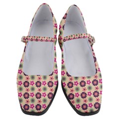 Cute Floral Pattern Women s Mary Jane Shoes by GardenOfOphir
