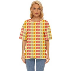 Colorful Leaf Pattern Oversized Basic Tee by GardenOfOphir