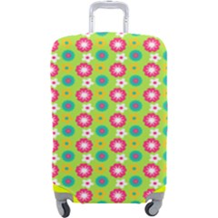Cute Floral Pattern Luggage Cover (large) by GardenOfOphir