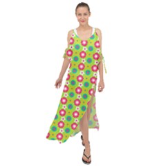 Cute Floral Pattern Maxi Chiffon Cover Up Dress by GardenOfOphir