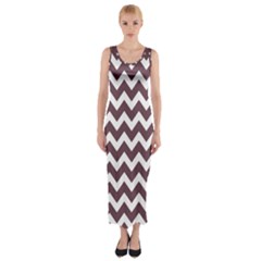 Chevron Pattern Gifts Fitted Maxi Dress by GardenOfOphir