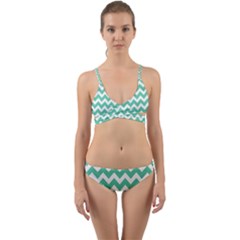 Chevron Pattern Giftt Wrap Around Bikini Set by GardenOfOphir