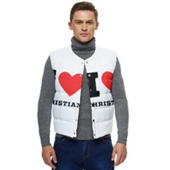 I Love Christian Men s Short Button Up Puffer Vest	 by ilovewhateva