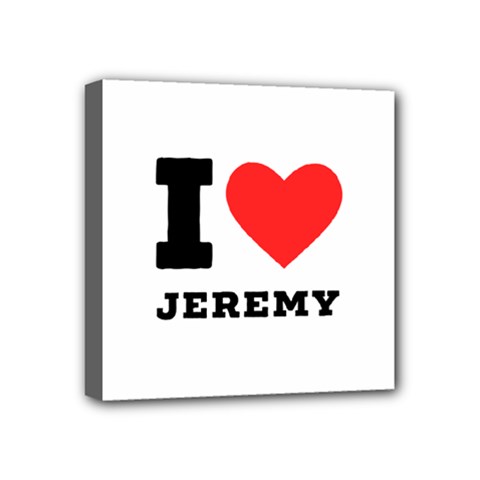 I Love Jeremy  Mini Canvas 4  X 4  (stretched) by ilovewhateva