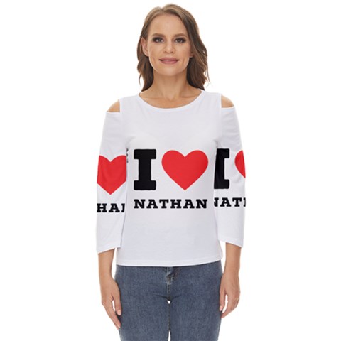 I Love Nathan Cut Out Wide Sleeve Top by ilovewhateva