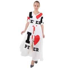 I Love Peter Waist Tie Boho Maxi Dress by ilovewhateva