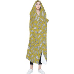 Leaves-014 Wearable Blanket by nateshop