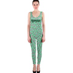Leaves-015 One Piece Catsuit by nateshop