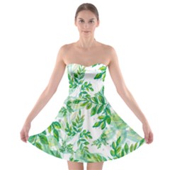 Leaves-37 Strapless Bra Top Dress by nateshop