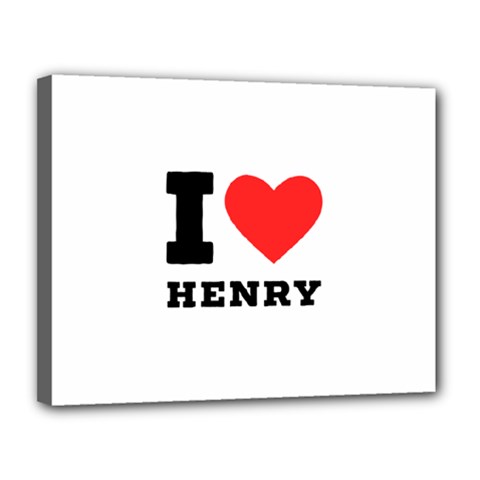 I Love Henry Canvas 14  X 11  (stretched) by ilovewhateva
