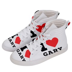 I Love Gary Men s Hi-top Skate Sneakers by ilovewhateva