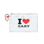 I love gary Canvas Cosmetic Bag (Small)