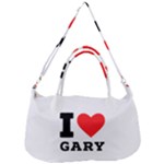 I love gary Removal Strap Handbag