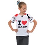 I love gary Kids  Mesh Piece Tee