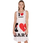 I love gary Knee Length Skater Dress With Pockets