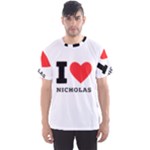 I love nicholas Men s Sport Mesh Tee