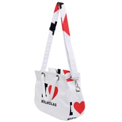 I Love Nicholas Rope Handles Shoulder Strap Bag by ilovewhateva