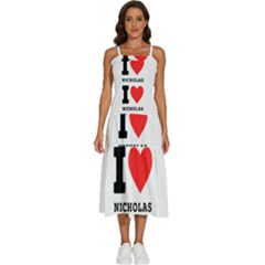 I Love Nicholas Sleeveless Shoulder Straps Boho Dress by ilovewhateva