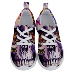 Gothic Sugar Skull Running Shoes by GardenOfOphir