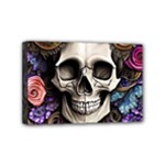Skull Bones Mini Canvas 6  x 4  (Stretched)