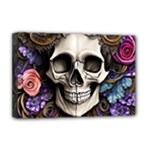 Skull Bones Deluxe Canvas 18  x 12  (Stretched)