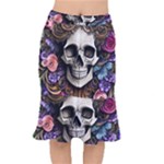 Skull Bones Short Mermaid Skirt