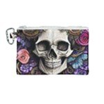 Skull Bones Canvas Cosmetic Bag (Medium)