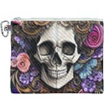 Skull Bones Canvas Cosmetic Bag (XXXL)