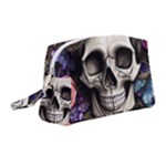 Skull Bones Wristlet Pouch Bag (Medium)
