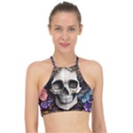 Skull Bones Racer Front Bikini Top