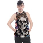 Skull Bones Men s Sleeveless Hoodie