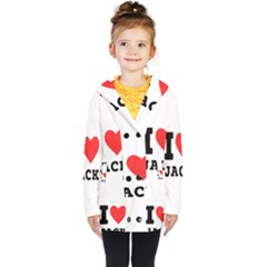I Love Jack Kids  Double Breasted Button Coat by ilovewhateva