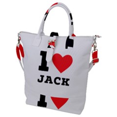 I Love Jack Buckle Top Tote Bag by ilovewhateva