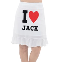 I Love Jack Fishtail Chiffon Skirt