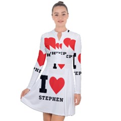 I Love Stephen Long Sleeve Panel Dress by ilovewhateva