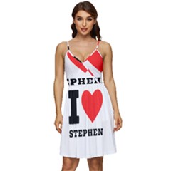 I Love Stephen V-neck Pocket Summer Dress  by ilovewhateva
