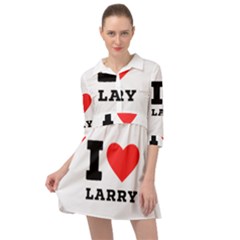 I Love Larry Mini Skater Shirt Dress by ilovewhateva