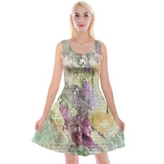 Background-105 Reversible Velvet Sleeveless Dress by nateshop
