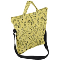Back-to-school Fold Over Handle Tote Bag by nateshop