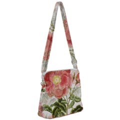 Flowers-102 Zipper Messenger Bag