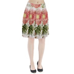 Flowers-102 Pleated Skirt