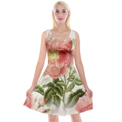 Flowers-102 Reversible Velvet Sleeveless Dress