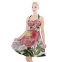 Flowers-102 Halter Party Swing Dress  View1