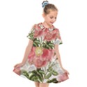 Flowers-102 Kids  Short Sleeve Shirt Dress View1